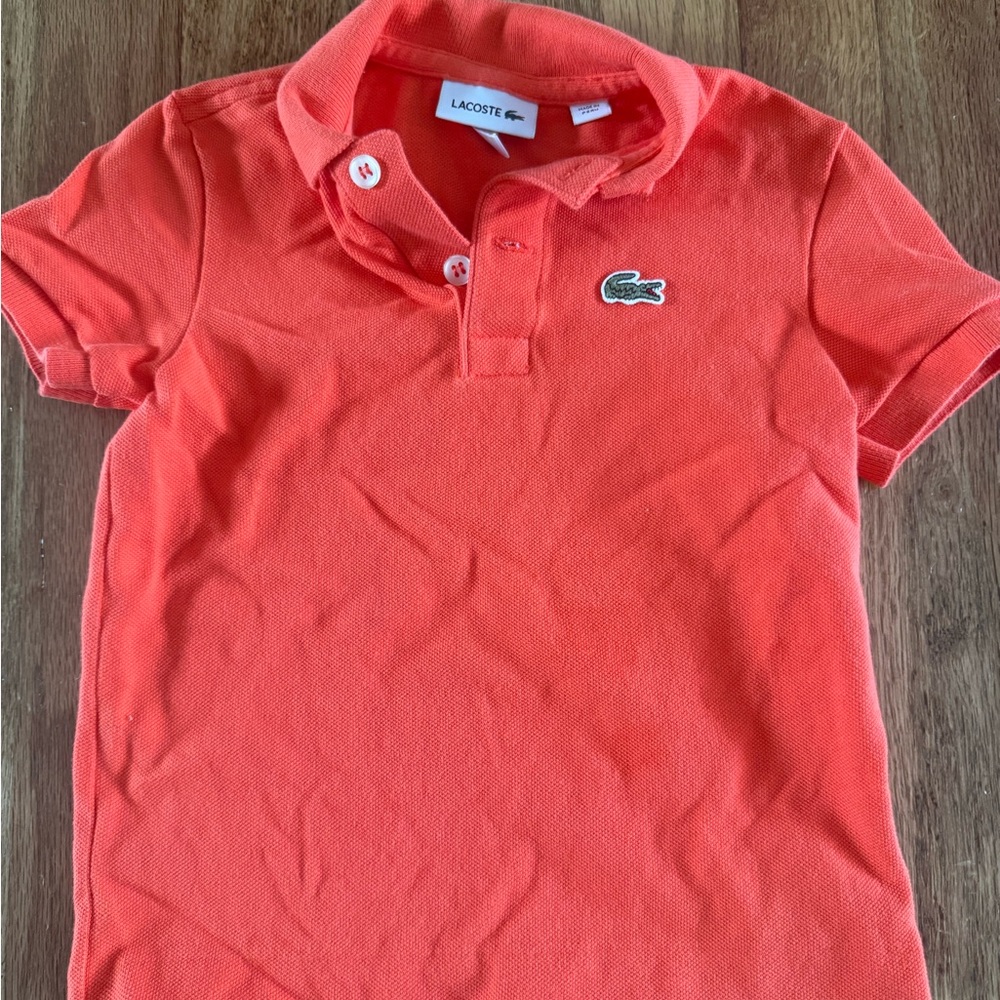 Lacoste Kids Polo Shirt - Vibrant Coral